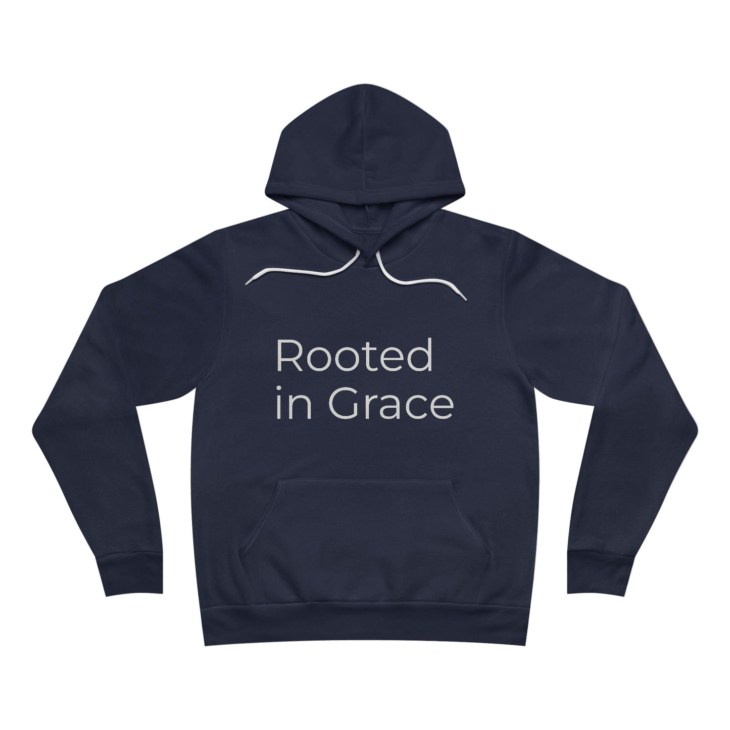 Rooted in Grace Unisex Hoodie – Minimal Faith-Inspired Christian Pullover