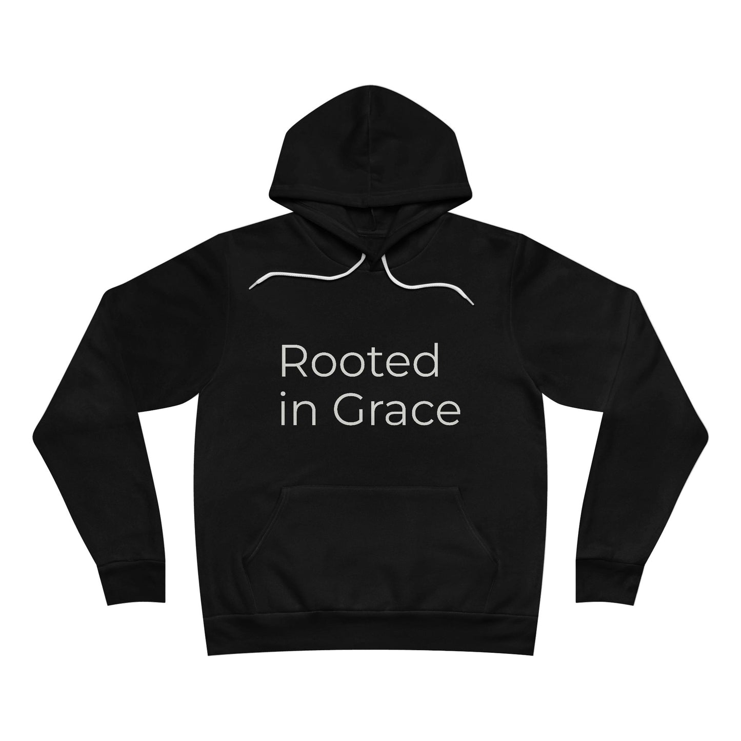 Rooted in Grace Unisex Hoodie – Minimal Faith-Inspired Christian Pullover