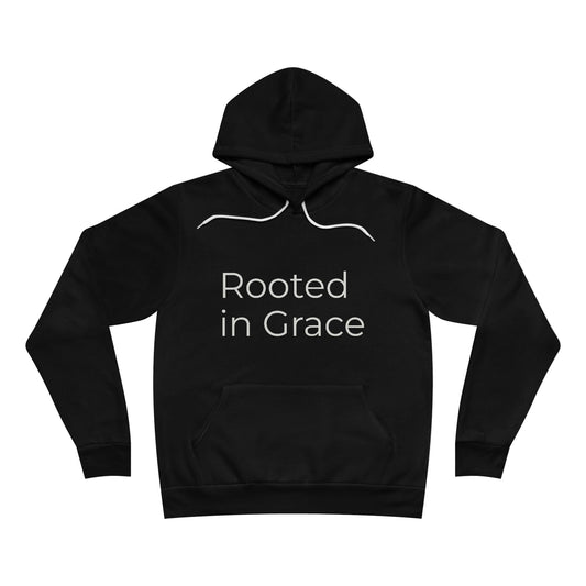 Rooted in Grace Unisex Hoodie – Minimal Faith-Inspired Christian Pullover