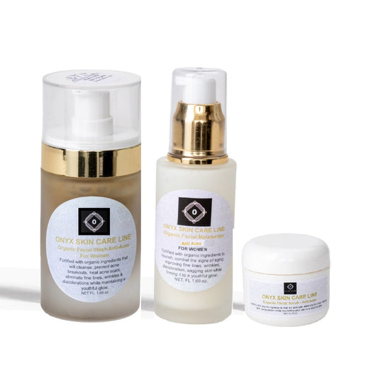 Anti-Acne Organic 3-Step Skincare System for Women | Moderate to Severe Breakouts